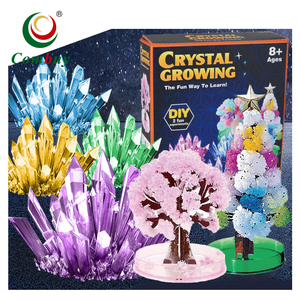 Kit d'expériences scientifiques de cristallisation en forme de dessin animé 8+ - Jouets éducatifs avec batterie au lithium - Product Image 1