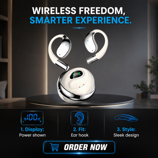 Wireless Earbuds BT 5.4 4H Playback 300mAh Case Mini Portable 10m Range 47g Lightweight Earphones for Music Sport Travel Office