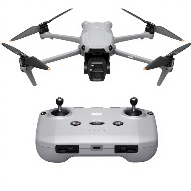 Air 3S (RC-N3) Camera 4K Dual-Camera 1" CMOS Wide-Angle 48MP 4K/60fps HDR Video 14 Stops Dynamic Range 45-Min Flight