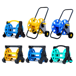 Garden Hose Reel With <b>Wheels</b> Portable PVC Hose Storage Cart For Outdoor Water Pipe High Pressure Spraying Use - Product Image 4