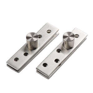 Charnières de porte rotatives à 360 degrés en acier inoxydable avec 5 trous pour portes tournantes cachées, design minimaliste - Product Image 4