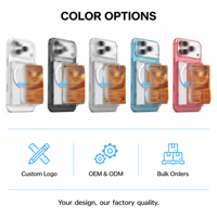 Coque de téléphone transparente résistante à l'usure avec motif personnalisé pour cartes de visite, vente en gros