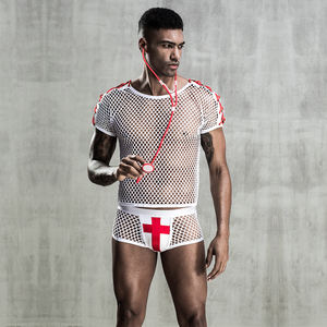 Discothèque Cosplay Hommes Sexy Lingerie Sexy Médecin Mâle <span class=keywords><strong>Sexuel</strong></span> Uniforme Maille Tentation Sexy Lingerie - Product Image 4