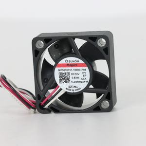 Ventilateur axial de refroidissement SUNON MF50151V3-1000C-A99 électrique 30x30x10mm 12VDC 55mA 0.83W 11500RPM 5.5CFM à roulement à billes pour armoire et onduleur - Product Image 1