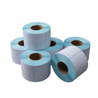 Étiquettes personnalisées pour codes-barres et expédition, autocollants imperméables en BOPP PET, étiquettes thermiques directes, étiquettes imprimées sur mesure