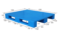 Palette en plastique pour chariot élévateur, 48x40 pouces, hygiénique, robuste, empilable, pour entrepôt industriel
