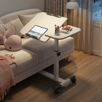 Escritorio Rodante Moderno para Portátil OEM, Mesa de Trabajo Ajustable en Altura para Cama, Hogar, Dormitorio y Sofá