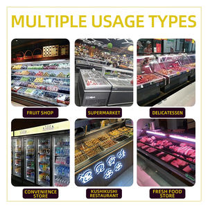 Supermarket Showcase Meat Shop Deli Showcase Fresh Counter Open Door Chiller Meat Display Fridge for Butchery <strong>Store</strong> - Product Image 3