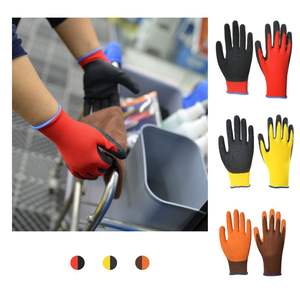 رائج البيع وصول جديد مكافحة تأثير التآكل الصناعة الميكانيكية اللاتكس معطف رملي قفازات العمل المصنع - Product Image 6