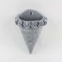 Pot de fleurs suspendu, durable et facile à utiliser pour la décoration intérieure et extérieure du jardin, pot en ciment