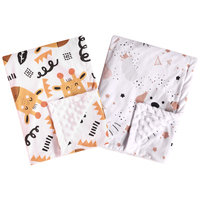 Couverture en polaire douce pour bébé, motif girafe, 30*40 pouces, design animal, couverture en fourrure de vison pour tout-petits