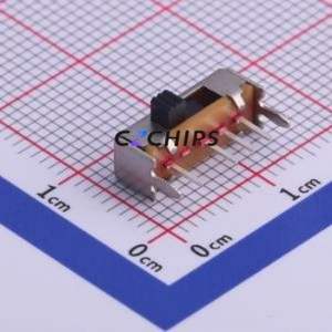 SK13D07L2B Slide Switch Through hole Component (THT) Switch Single Pole Three Throw Rectangle Pin Header PC Pin 12.8mm - Product Image 1