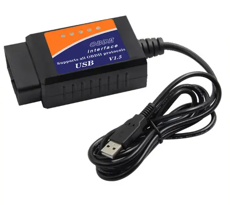 卸売USB Elm327 V1.5 Obd2スキャナー25K80チップとCH340TドライブIC