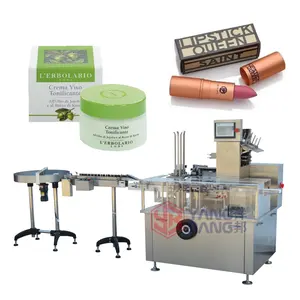 YB-120WZ Automatic High Quality Cellophane Cosmetic Face Cream Lip Stick 3D Box Transparent Film Packaging Machine