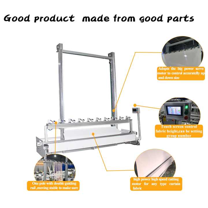 Automatic Home Textile Curtain/ PVC Curtain Height Fabric Cutting Machine With Lightbox