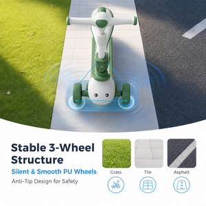 Coche de Empuje para Niños de Marca Privada, Color Personalizado OEM, Patinete de Empuje para Bebés con Ruedas Silenciosas, Sin Batería, Juguete para Niños de 3 a 12 Años - Product Image 5
