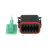 Adaptateur femelle automobile série DT IZONE DT06-12S-E004, boîtier en plastique étanche, certifié ISO9001