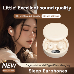Écouteurs TWS M73 avec conception confortable pour le sommeil et Bluetooth 5.4, équipés de sons de sommeil illimités pour les dormeurs latéraux - Product Image 4