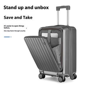 Valise à roulettes de voyage d'affaires à ouverture frontale de grande capacité quotidienne de 20 pouces, cadeau d'entreprise, bagages pour voyageurs d'affaires - Product Image 3