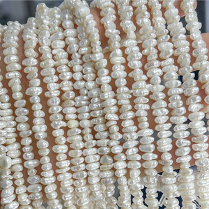 Perlas Sueltas Barrocas Blancas de Agua Dulce Naturales en Oferta de Muses Jewels, de 4 mm a 4.5 mm, para Joyería, Pulseras y Collares - Product Image 1