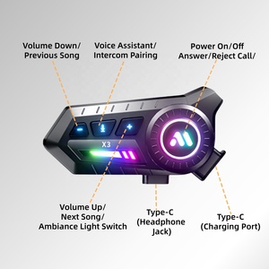 <span class=keywords><strong>Intercomunicador</strong></span> Bluetooth Personalizado para Casco, con <span class=keywords><strong>Doble</strong></span> Reducción de Ruido, para Motocicleta, con Certificado CCC - Product Image 2