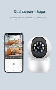 กล้องวงจรปิดภายในบ้านแบบไร้สาย ความคมชัดสูง มองเห็นในเวลากลางคืน ดูผ่านมือถือ กล้องดูเด็กอัจฉริยะ บันทึกด้วยการ์ดหน่วยความจำ CMOS ควบคุมการหมุน PTZ ความละเอียด 5MP มุมมอง 355 องศา - Product Image 6