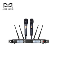 Mikrofon Dinamis Nirkabel UHF SKM9000 Terlaris, Mikrofon Genggam Logam untuk Pertunjukan Panggung