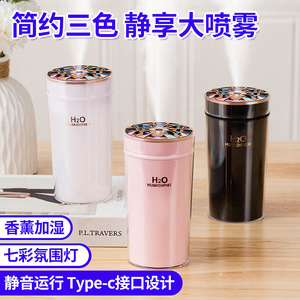 Umidificatore H2O per <span class=keywords><strong>auto</strong></span>, deodorante per ambienti, alimentato tramite USB, colore rosa con luce LED per interni del veicolo - Product Image 5