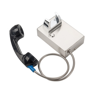 Teléfono de prisión a prueba de roturas, resistente al agua y a la humedad, montado en la pared, teléfono público para reclusos. - Product Image 2