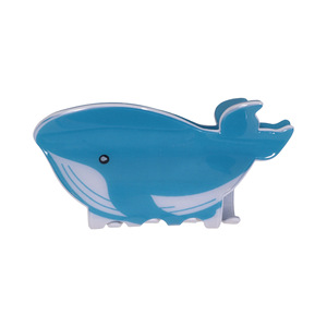 Pinzas para el pelo de acrílico con forma de animal retro, diseño de tiburón trucha colorido de dibujos animados, bonitas pinzas de garra con forma de pez oceánico para mujer - Product Image 5