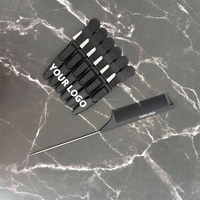 Kit d'outils d'extension de cheveux GlamorDove avec logo personnalisé, pinces de sectionnement et mini-brosse pour l'installation professionnelle en salon