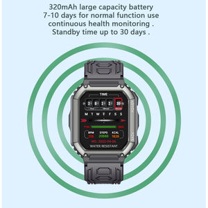 C20S Herren Smartwatch OLED Große Batterie Musikwiedergabe Fitness-Tracker BT Anruffunktion IOS Android Sport-Smartwatch für Neues IOS - Product Image 6