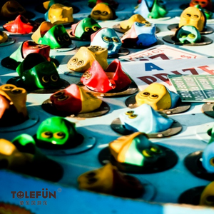 Tolefun Easy Play <span class=keywords><strong>Jeu</strong></span> de loto de <span class=keywords><strong>la</strong></span> forêt des grenouilles en métal pour l'extérieur, pour remorques de jeux de carnaval et jeux de pêche au Luna Park - Product Image 4