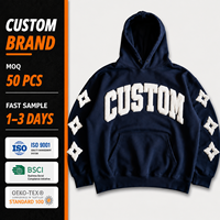 Sweat-shirt à capuche camouflage personnalisé pour homme, grande taille, bleu foncé, streetwear, marque, vente en gros, coupe ample