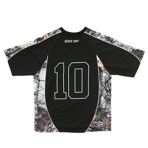 Maillot de football rétro pour homme de haute qualité, style urbain audacieux, vintage américain, col rond, en polyester, imprimé numérique, pour équipe - Product Image 3