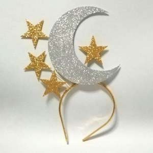 Wholesale Creative Moon <b>Sequins</b> Pentagram <b>Headband</b> for Christmas Performance Decorate for Performance & Christmas Decorations - Product Image 2