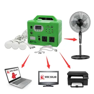 WHC Manufacturer Price Portable 300w Solar Power Generator Home Solar Generator Lighting System 300w Camping Power Generator