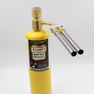 Antorcha de soldadura de doble tubo HT-2 con gas Mapp, punta de cuello de cisne de 1800°C, control de llama variable para soldadura y reparación - Product Image 2