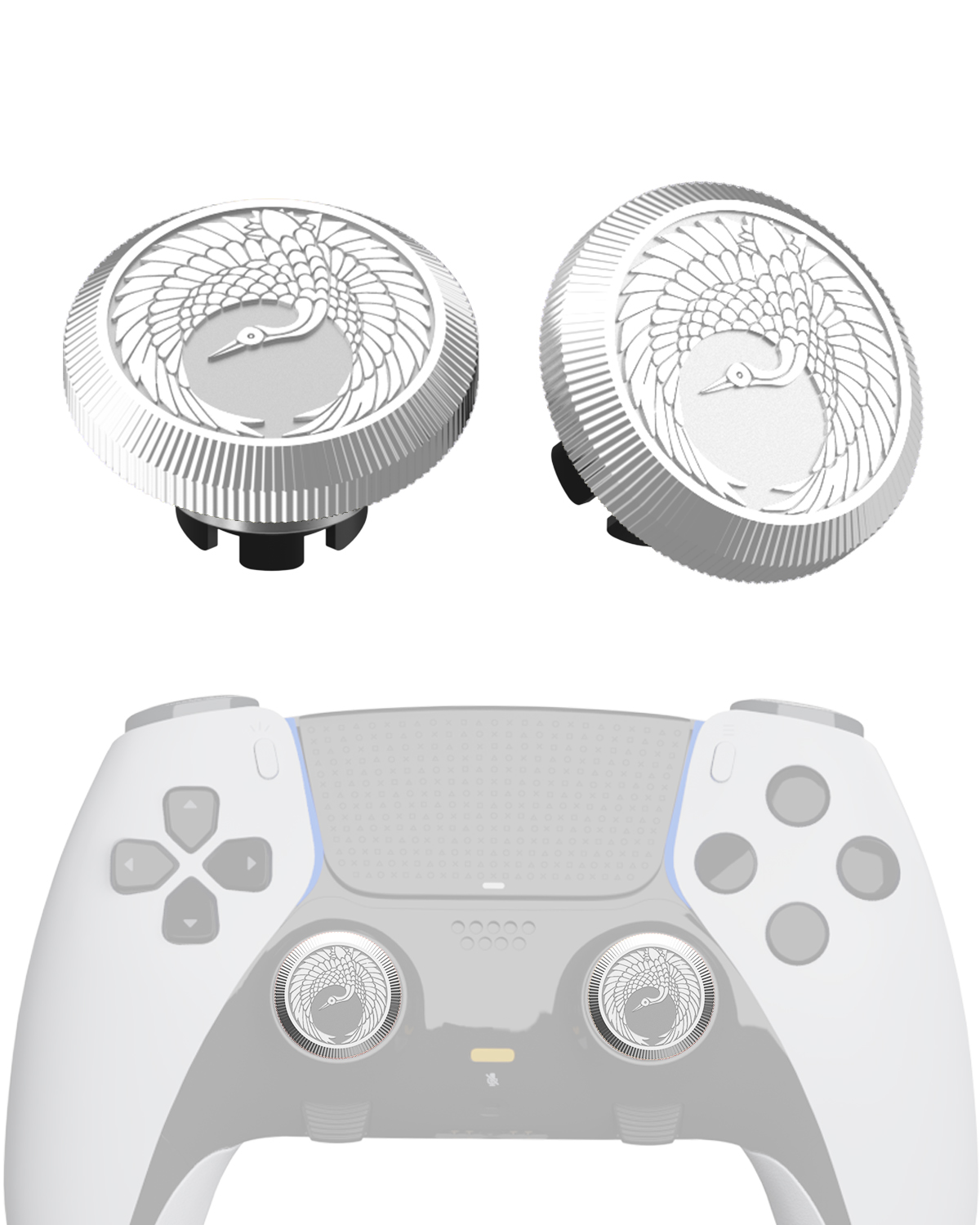 Grulla voladora plateada