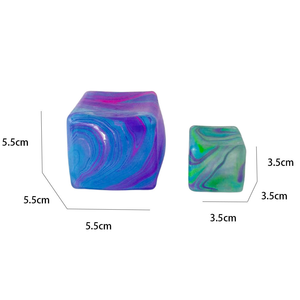 Juguetes sensoriales CS para aliviar el estrés, juguetes blandos y apretujables, cubos de hielo coloridos y divertidos, bolas antiestrés. - Product Image 4