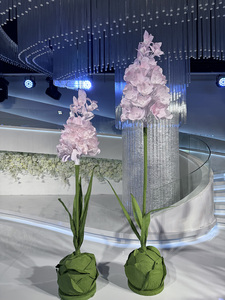 Fleurs en papier de soie et plastique <span class=keywords><strong>A110</strong></span>, violets, décorations de mariage, de Noël, de Pâques, grande taille, pour vitrine - Product Image 5