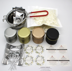 Offre Spéciale DIY <span class=keywords><strong>Kit</strong></span> de fabrication de bougies en cire de soja parfumées 10 ensembles avec emballage OEM pour la décoration de la <span class=keywords><strong>maison</strong></span> pendant Noël et Diwali - Product Image 6