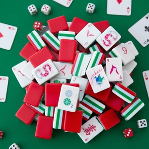 โรงงานขายส่งกระเบื้องมาเจียง ชุดไพ่นกกระจอกอะคริลิคสีตามสั่งสำหรับใช้ในบ้าน เกมไพ่นกกระจอกแบบอเมริกัน - Product Image 3