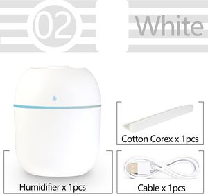 Ultrasonic Mini Portable USB Powered Humidifier ABS Material 220ml Capacity <36dB Quiet 7-color <b>LED</b> <b>Light</b> Household Car Diffuser - Product Image 2