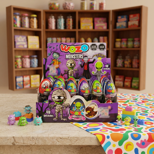 Monstres d'Halloween pour thèmes Alien et Mumie : Biscuits solides au chocolat et jouets en vrac - Product Image 4