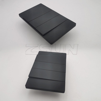 Interruptor de pared eléctrico tipo basculante de 3 módulos y 2 vías, estándar estadounidense, ultrafino, negro, nuevo, con tornillos, fabricado en China.