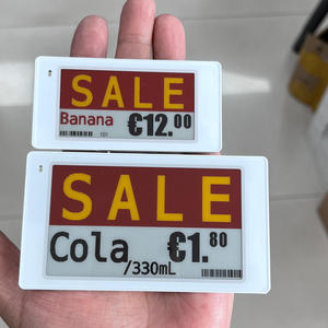 2.13 Inch Electronic Shelf Label Esl Bluetooth Ble Warehouse 4 Color Esp32 Epd Spi Api E-Ink E-<b>Paper</b> Display Digital Price Tags - Product Image 2