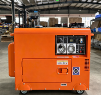 Generador Diésel Portátil de Tipo Abierto de 5KW-12KW (5KVA-12KVA) para Uso Doméstico y Pequeños Negocios - Potencia Confiable y de Alta Resistencia