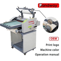 Machine à plastifier thermique automatique Double face A3/A4 A5/A6 A2 papier 375mm bande transporteuse chauffée laminage à froid Documents Conyevor