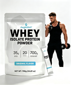 AegleWell OEM ODM Proteína de Suero Aislada en Polvo, 35g de Proteína por Porción, Sabor Original, Suplemento para el Apoyo Muscular y el Fitness - Product Image 1